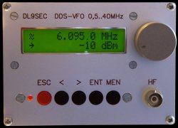 The front panel of the DDS-VFO