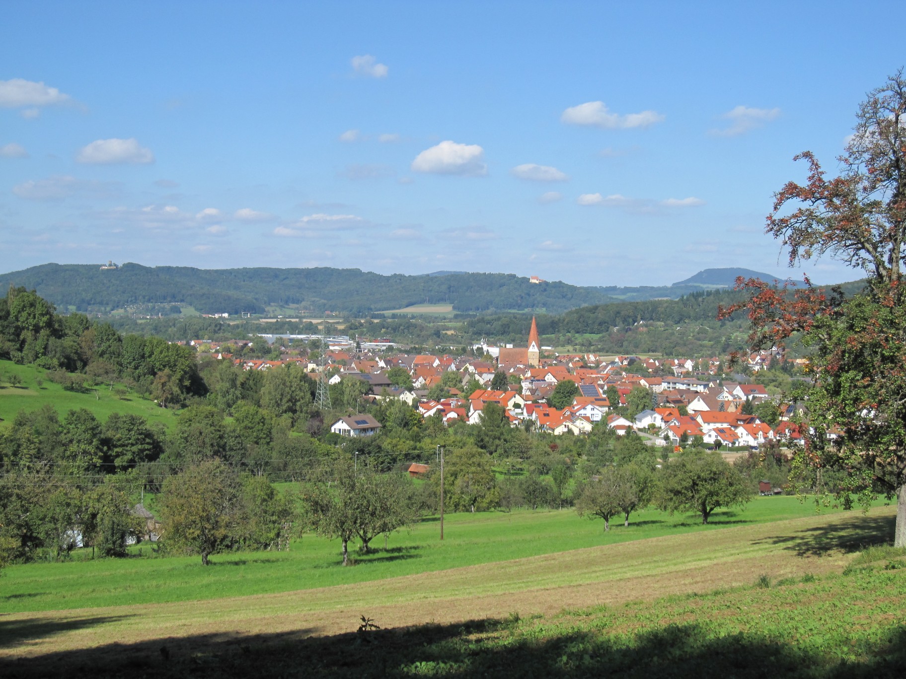 SE view of Gingen an der Fils